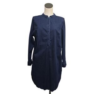 Universal Standard Size‎ XS (US 10-12) Shirt Dress Cotton Elastane Button Henley